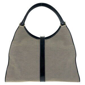 Gucci canvas black gray bag Jackie Beige Tan shoulder leather